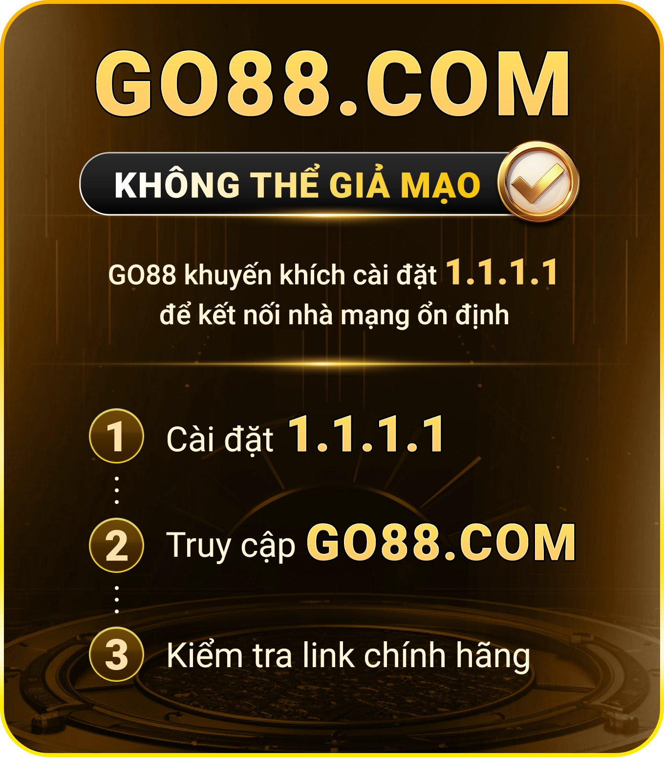 Sử dụng 1.1.1.1 để tham gia Go88